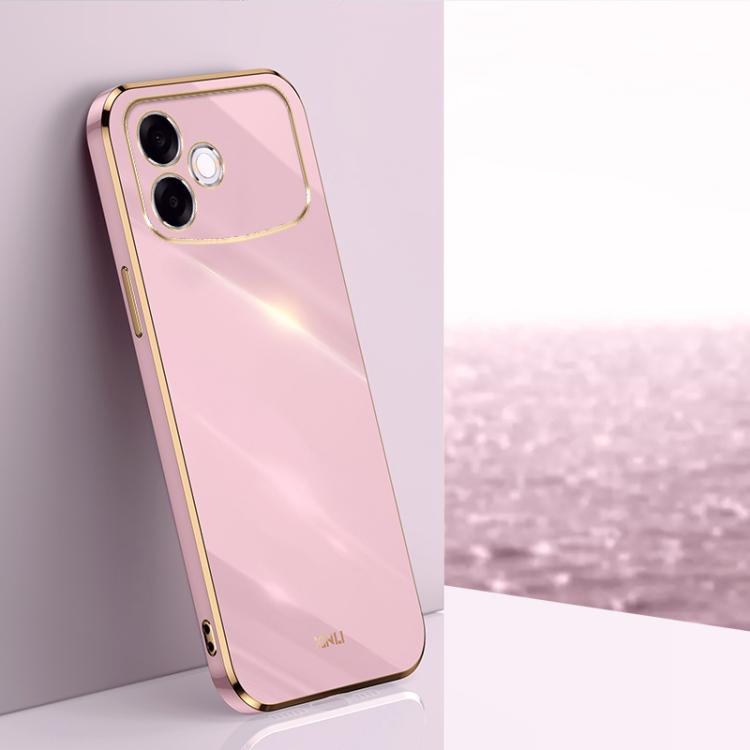 XINLI Straight Edge 6D Electroplate TPU Phone Case, For OPPO A6s Pro 4G, For OPPO Reno15 F 5G Global, For OPPO A6x 4G / 5G Global