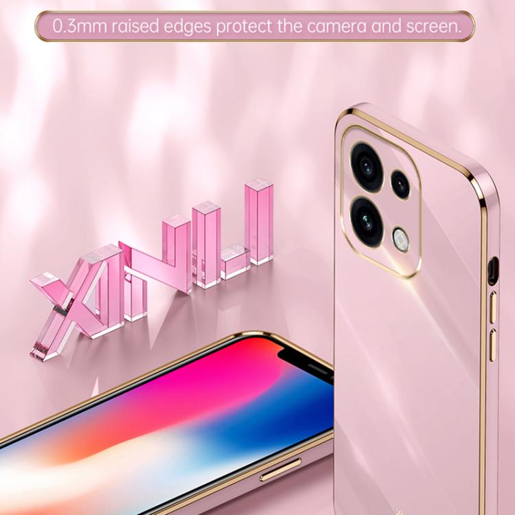 XINLI Straight Edge 6D Electroplate TPU Phone Case, For OPPO Reno16 Pro 5G Global, For OPPO Reno16 5G Global, For OPPO Find X9 Ultra 5G