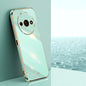 XINLI Straight 6D Plating Gold Edge TPU Phone Case