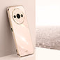 XINLI Straight 6D Plating Gold Edge TPU Phone Case