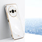 XINLI Straight 6D Plating Gold Edge TPU Phone Case