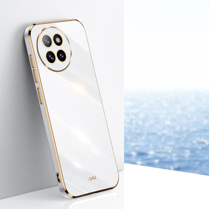 XINLI Straight 6D Plating Gold Edge TPU Phone Case