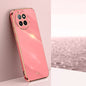 XINLI Straight 6D Plating Gold Edge TPU Phone Case