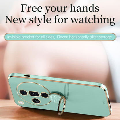 XINLI Straight Edge 6D Electroplate TPU Phone Case with Ring Holder