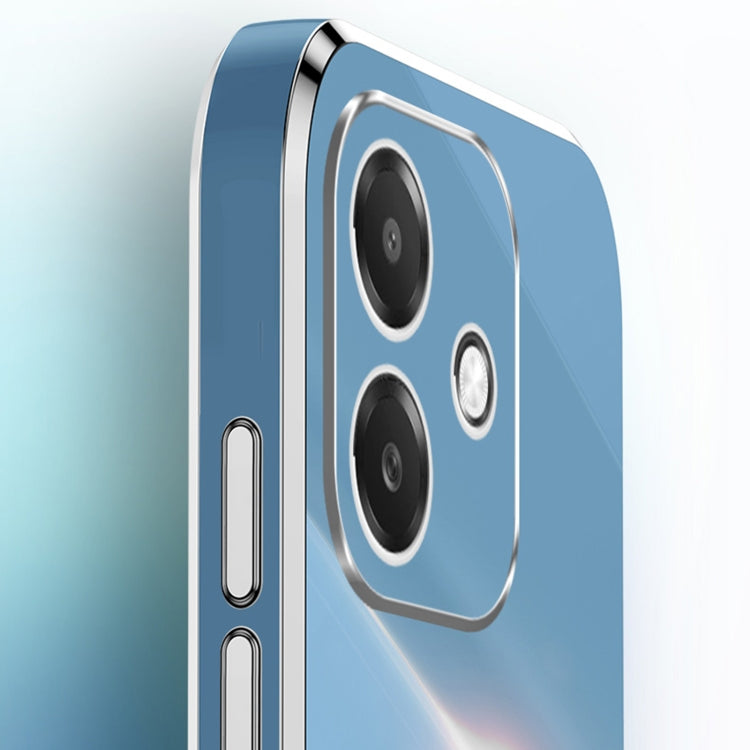 XINLI Straight Edge 6D Electroplate TPU Phone Case with Ring Holder, For OPPO A3 5G India, For OPPO A3 Pro India, For OPPO A60 4G