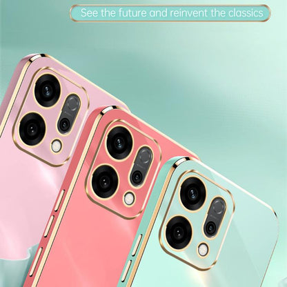 XINLI Straight Edge 6D Electroplate TPU Phone Case with Ring Holder