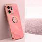 XINLI Straight Edge 6D Electroplate TPU Phone Case with Ring Holder, For OPPO Reno14 Pro 5G Global, For OPPO Reno14 5G Global, For OPPO Find X8 Ultra