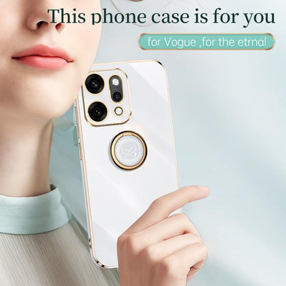 XINLI Straight Edge 6D Electroplate TPU Phone Case with Ring Holder, For OPPO Reno14 Pro 5G Global, For OPPO Reno14 5G Global, For OPPO Find X8 Ultra