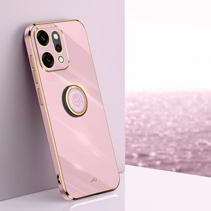 XINLI Straight Edge 6D Electroplate TPU Phone Case with Ring Holder, For OPPO Reno14 Pro 5G Global, For OPPO Reno14 5G Global, For OPPO Find X8 Ultra