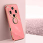 XINLI Straight Edge 6D Electroplate TPU Phone Case with Ring Holder, For OPPO Reno14 Pro 5G Global, For OPPO Reno14 5G Global, For OPPO Find X8 Ultra