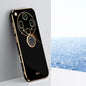 XINLI Straight Edge 6D Electroplate TPU Phone Case with Ring Holder, For OPPO Reno14 Pro 5G Global, For OPPO Reno14 5G Global, For OPPO Find X8 Ultra