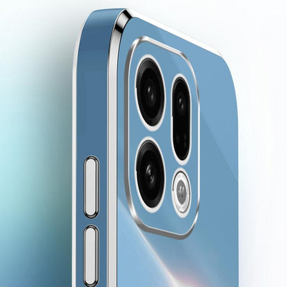 XINLI Straight Edge 6D Electroplate TPU Phone Case with Ring Holder