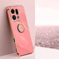 XINLI Straight Edge 6D Electroplate TPU Phone Case with Ring Holder, For OPPO F31 5G Global, For OPPO A6 GT 5G, For OPPO Find X9 Pro 5G