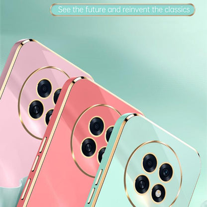 XINLI Straight Edge 6D Electroplate TPU Phone Case with Ring Holder