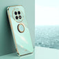 XINLI Straight Edge 6D Electroplate TPU Phone Case with Ring Holder, For OPPO F31 5G Global, For OPPO A6 GT 5G, For OPPO Find X9 Pro 5G