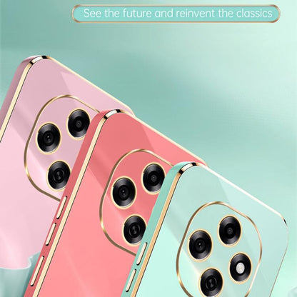XINLI Straight Edge 6D Electroplate TPU Phone Case with Ring Holder, For OPPO A6 Pro 5G Global, For OPPO F31 5G Global, For OPPO A6 GT 5G