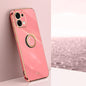 XINLI Straight Edge 6D Electroplate TPU Phone Case with Ring Holder, For OPPO F31 5G Global, For OPPO A6 GT 5G, For OPPO Find X9 Pro 5G