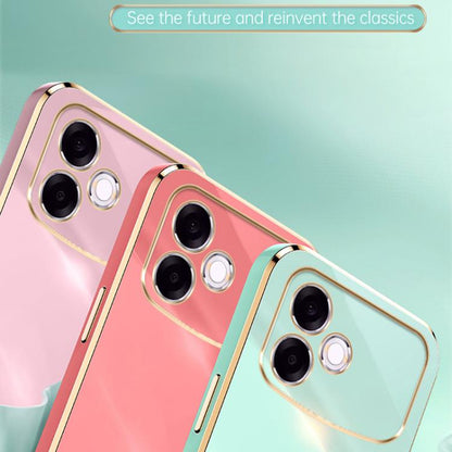 XINLI Straight Edge 6D Electroplate TPU Phone Case with Ring Holder, For OPPO A6s Pro 4G, For OPPO Reno15 F 5G Global, For OPPO A6x 4G / 5G Global
