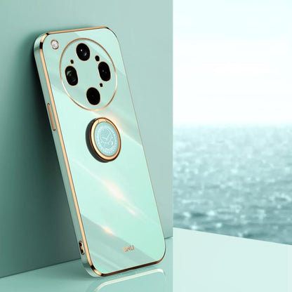 XINLI Straight Edge 6D Electroplate TPU Phone Case with Ring Holder, For OPPO Reno16 Pro 5G Global, For OPPO Reno16 5G Global, For OPPO Find X9 Ultra 5G