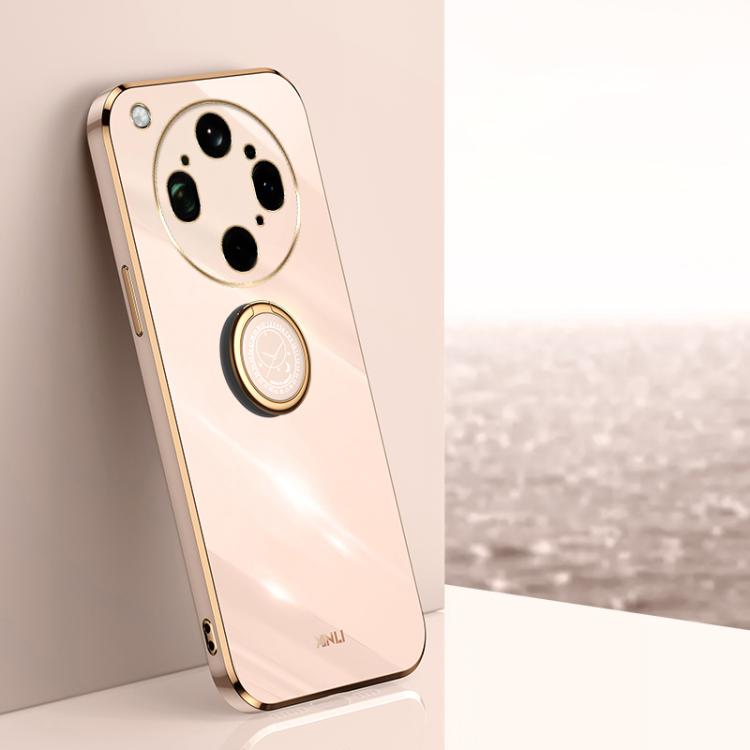 XINLI Straight Edge 6D Electroplate TPU Phone Case with Ring Holder, For OPPO Reno16 Pro 5G Global, For OPPO Reno16 5G Global, For OPPO Find X9 Ultra 5G