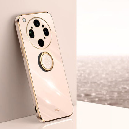 XINLI Straight Edge 6D Electroplate TPU Phone Case with Ring Holder, For OPPO Reno16 Pro 5G Global, For OPPO Reno16 5G Global, For OPPO Find X9 Ultra 5G