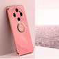 XINLI Straight Edge 6D Electroplate TPU Phone Case with Ring Holder, For OPPO Reno16 Pro 5G Global, For OPPO Reno16 5G Global, For OPPO Find X9 Ultra 5G