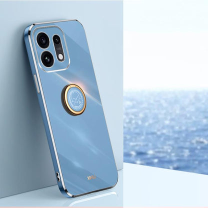 XINLI Straight Edge 6D Electroplate TPU Phone Case with Ring Holder, For OPPO Reno16 Pro 5G Global, For OPPO Reno16 5G Global, For OPPO Find X9 Ultra 5G