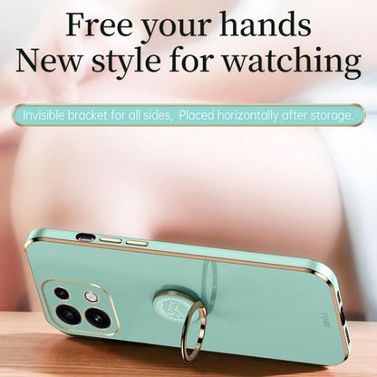 XINLI Straight Edge 6D Electroplate TPU Phone Case with Ring Holder, For OPPO Reno16 Pro 5G Global, For OPPO Reno16 5G Global, For OPPO Find X9 Ultra 5G