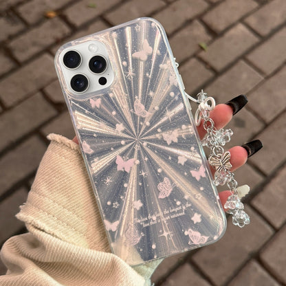 Fireworks Butterfly Pattern Double-layer Acrylic+TPU Shockproof Phone Case