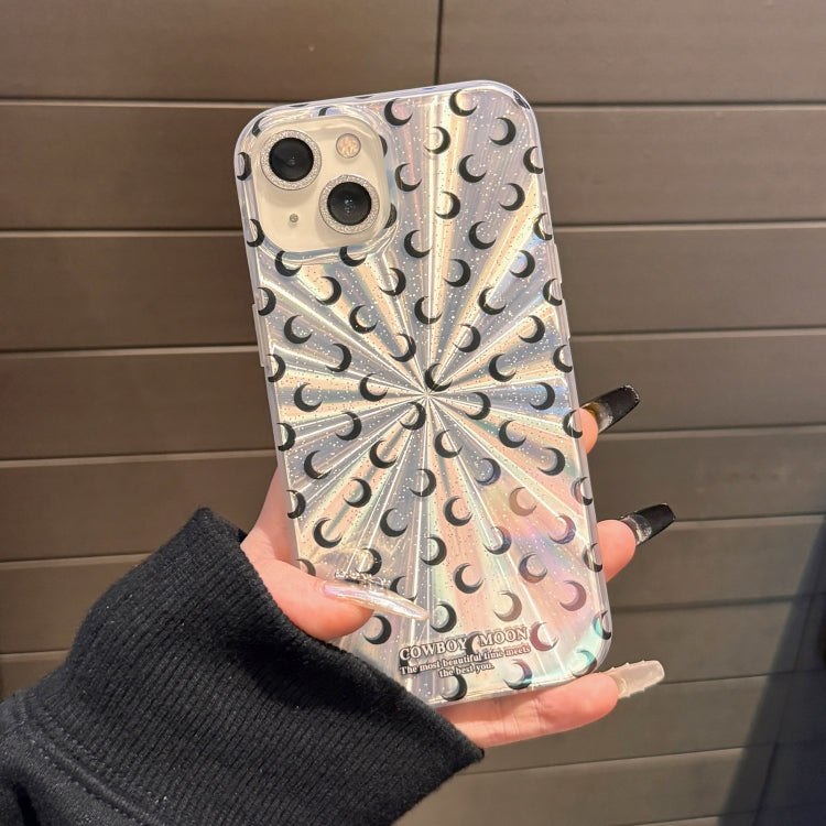 Fireworks Moon Pattern Double-layer Acrylic+TPU Shockproof Phone Case