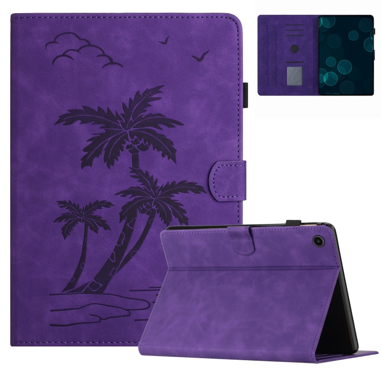 Coconut Tree Embossed Smart Leather Tablet Case, Series 1