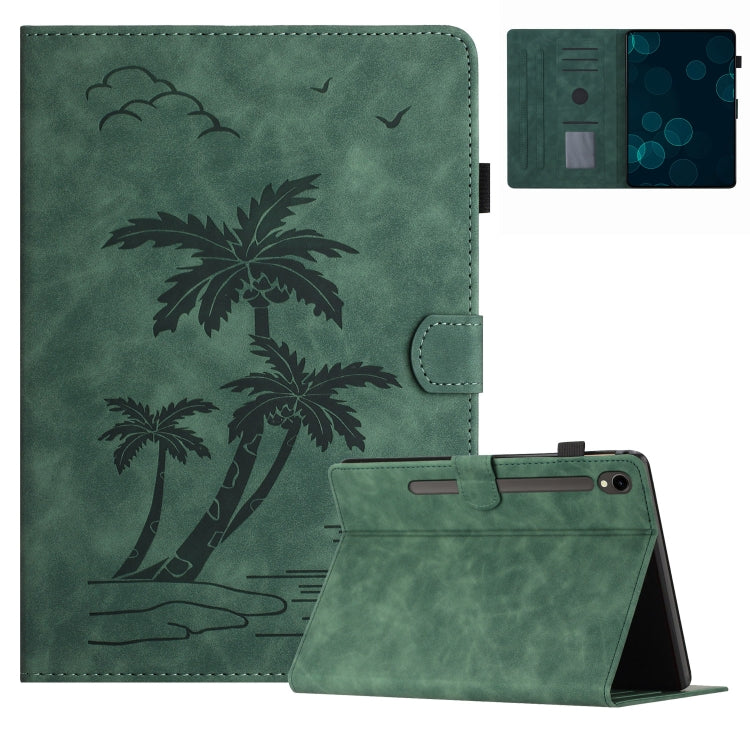 Coconut Tree Embossed Smart Leather Tablet Case, Series 1