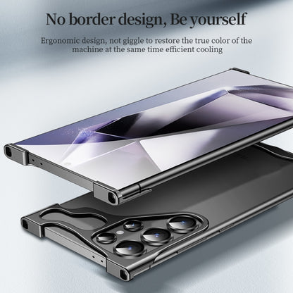 Frameless Metal Corner Pad Phone Case with Lens Film