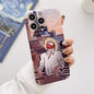 Precise Hole Oil Painting Glossy PC Phone Case, For iPhone 15 Pro Max, For iPhone 15 Pro, For iPhone 15 Plus, For iPhone 15