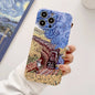 Precise Hole Oil Painting Glossy PC Phone Case, For iPhone 15 Pro Max, For iPhone 15 Pro, For iPhone 15 Plus, For iPhone 15