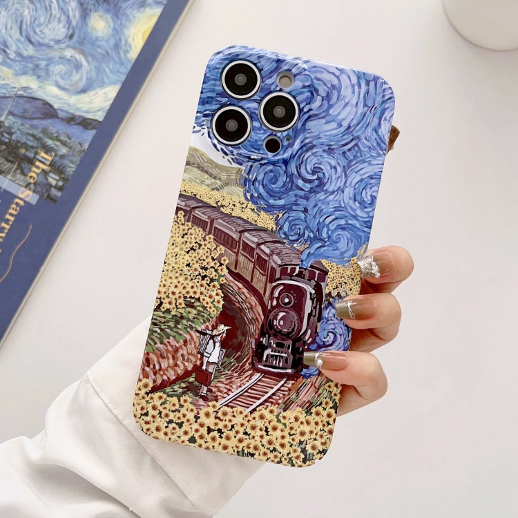 Precise Hole Oil Painting Glossy PC Phone Case