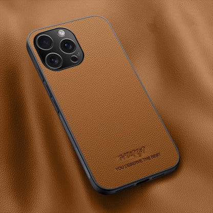 HUIYI Leather Magnetic Phone Case, For iPhone 17e / 16e, For iPhone 16 Pro Max, For iPhone 16 Pro, For iPhone 16 Plus