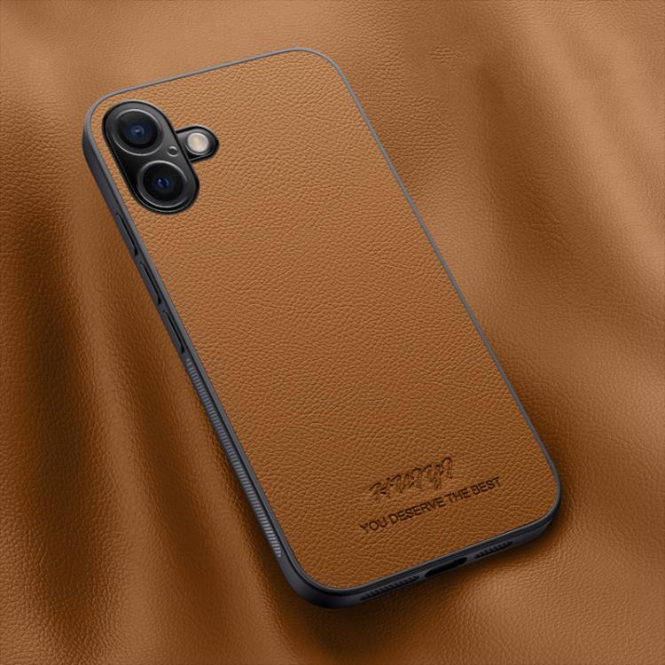 HUIYI Leather Magnetic Phone Case, For iPhone 17e / 16e, For iPhone 16 Pro Max, For iPhone 16 Pro, For iPhone 16 Plus