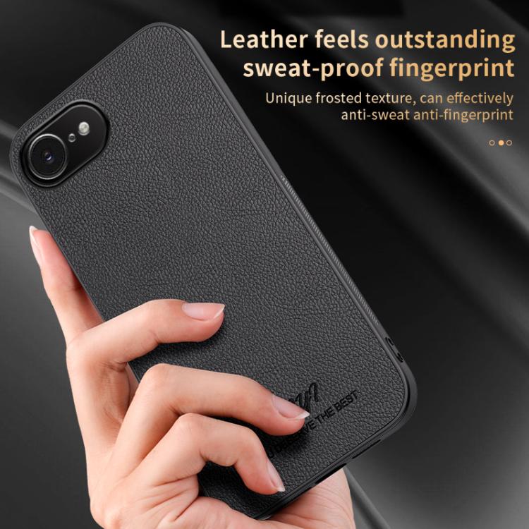 HUIYI Leather Magnetic Phone Case, For iPhone 17e / 16e, For iPhone 16 Pro Max, For iPhone 16 Pro, For iPhone 16 Plus