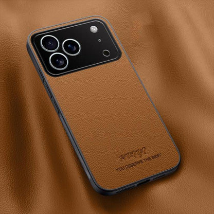 HUIYI Leather Magnetic Phone Case, For iPhone 17e / 16e, For iPhone 17 Pro Max, For iPhone 17 Pro, For iPhone 17
