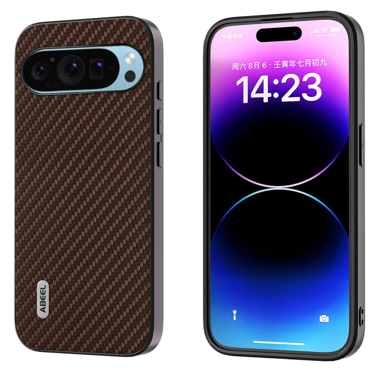 ABEEL Carbon Fiber Texture Protective Phone Case, For Google Pixel 9 Pro, For Google Pixel 9