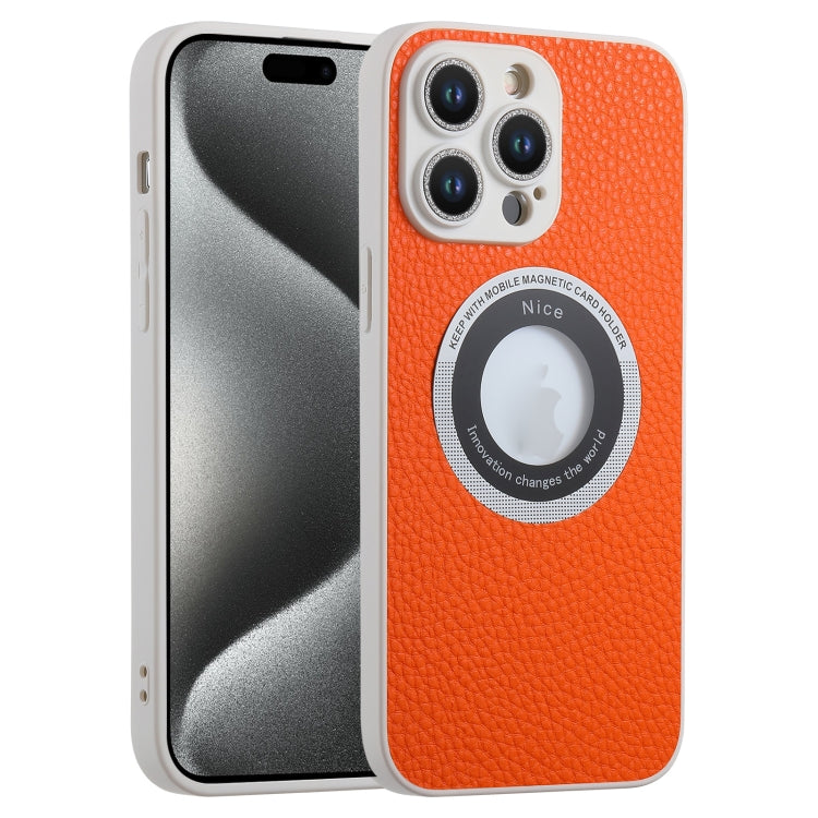 Litchi Texture MagSafe TPU Full Coverage Shockproof Phone Case