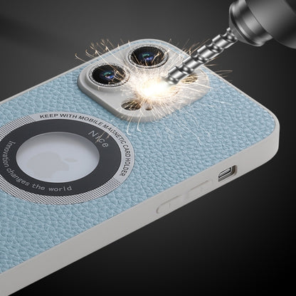 Litchi Texture MagSafe TPU Full Coverage Shockproof Phone Case