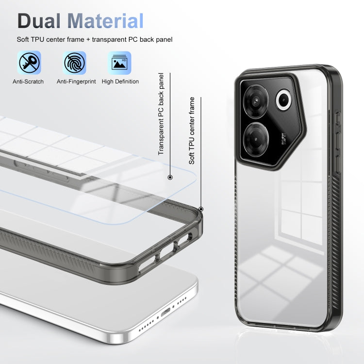 Anti-slip Clear Acrylic Hybrid TPU Phone Case