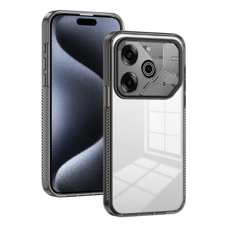 Anti-slip Clear Acrylic Hybrid TPU Phone Case