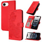 Datura Flower Embossed Flip Leather Phone Case, For iPhone 18 Pro / 17 Pro, For iPhone 18 Pro Max / 17 Pro Max, For iPhone 17e / 16e