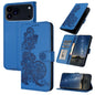Datura Flower Embossed Flip Leather Phone Case, For iPhone 18 Pro / 17 Pro, For iPhone 18 Pro Max / 17 Pro Max, For iPhone 17e / 16e