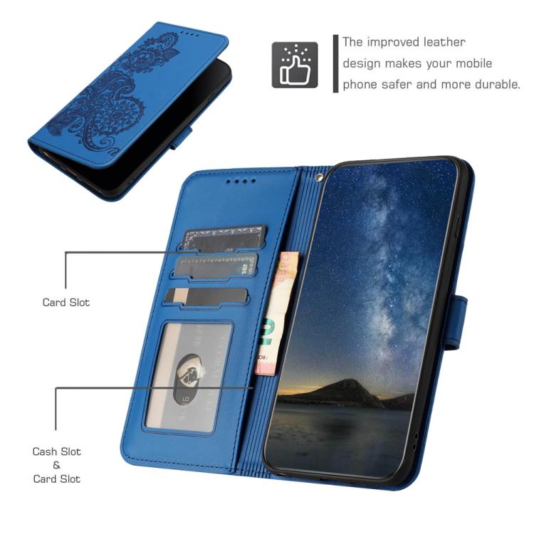 Datura Flower Embossed Flip Leather Phone Case, For iPhone 18 Pro / 17 Pro, For iPhone 18 Pro Max / 17 Pro Max, For iPhone 17e / 16e