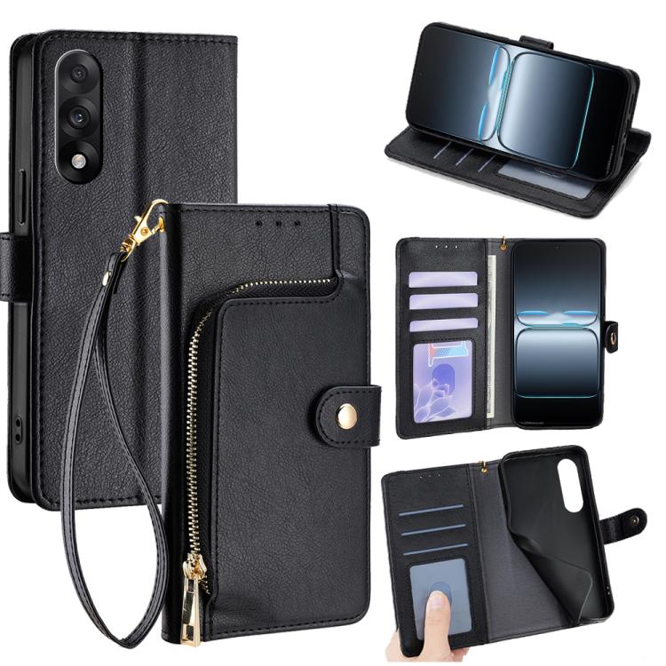 Zipper Bag Leather Phone Case, For OnePlus Turbo 6 / 6V, For OnePlus Ace 6, For OnePlus 15 5G, For OnePlus Ace 5 Ultra / Nord 5, For OnePlus Ace 5 Racing / Nord CE5, For OnePlus Ace 5 / 5 Pro