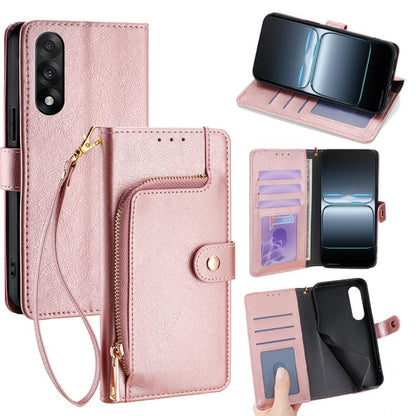 Zipper Bag Leather Phone Case, For OnePlus Turbo 6 / 6V, For OnePlus Ace 6, For OnePlus 15 5G, For OnePlus Ace 5 Ultra / Nord 5, For OnePlus Ace 5 Racing / Nord CE5, For OnePlus Ace 5 / 5 Pro